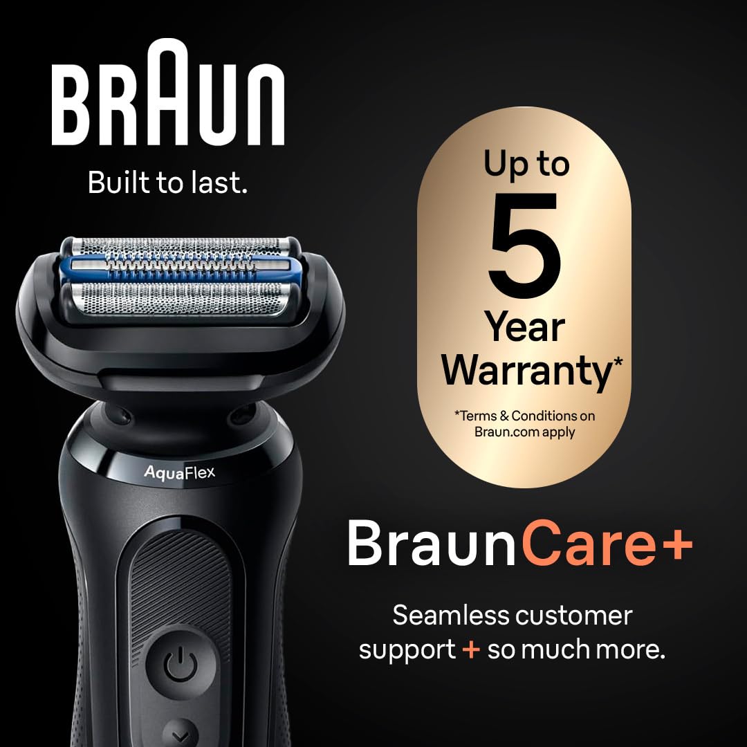 Braun Electric Razor for Men Series 5, Beard Shaver, Electric Shaver, Precision Trimmer, 4-in-1 Clean & Charge Center, S5 5160cc