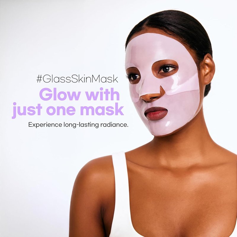 Cell Fusion C Glass Skin Collagen Mask - Overnight Hydrogel with Triple Collagen | Hydrating & Plumping, 1.23 oz. x 5 Sheets