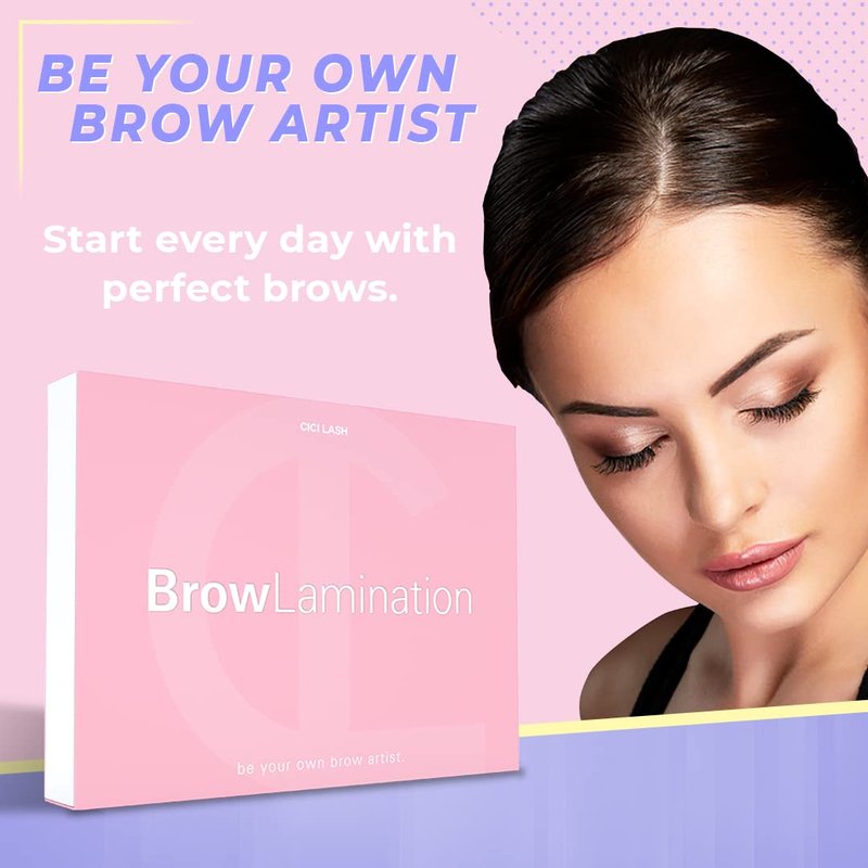 Brow Lamination Kit - Professional DIY Eyebrow Lift with Keratin Conditioning for Fuller, Thicker Brows | Easy to Use & Long Lasting Results