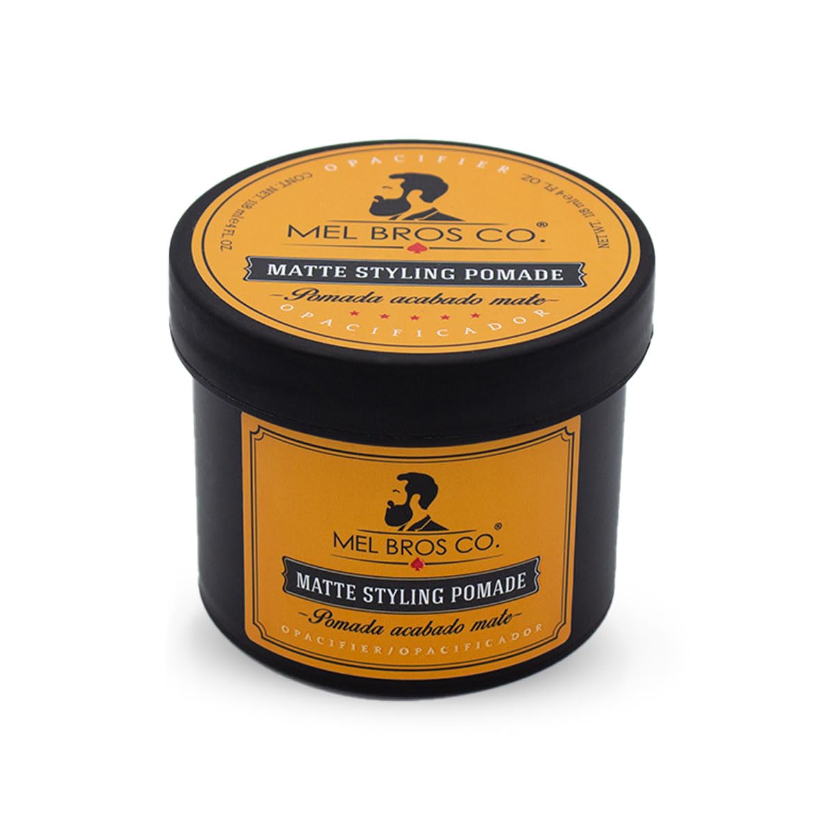Mel Bros Co Matte Hair Pomade 4oz - Strong Hold Opacifier