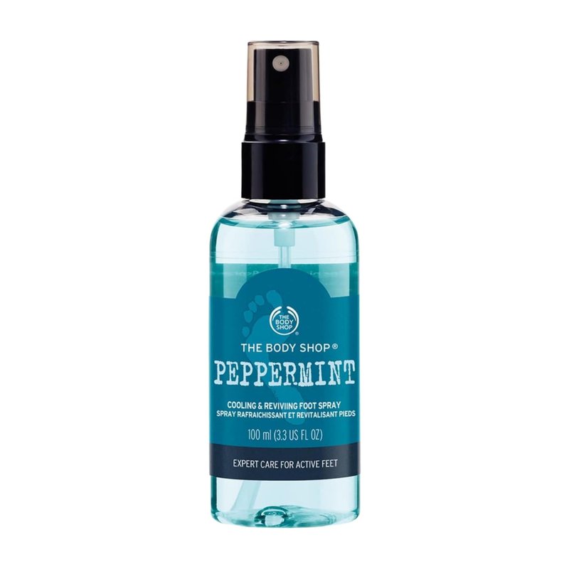 The Body Shop Peppermint Cooling & Reviving Foot Spray – For Tired, Achy Feet – Vegan – 3.3 oz