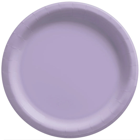 Lavender Disposable Paper Plates - 6.75'', 20 Count - Perfect for Birthdays, Weddings, Baby Showers