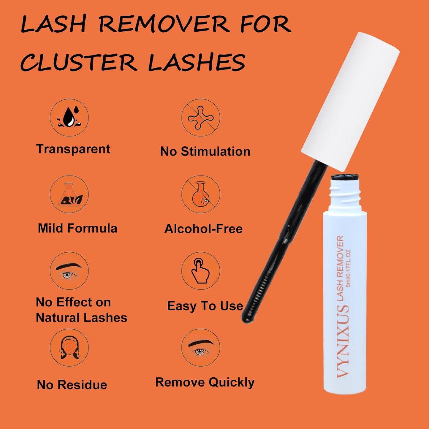 Lash Bond and Seal Waterproof 3-in-1 Eyelash Extension Remover | 15ml Black Lash Glue Kit