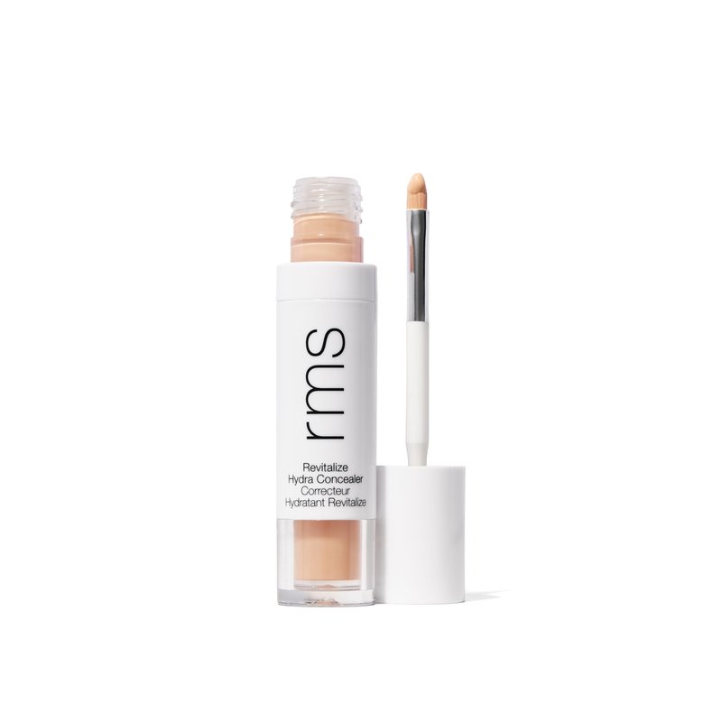 RMS Beauty Revitalize Hydra Concealer Medium Coverage Hydrating Liquid Complexion Perfector Skincare-Infused Lightweight and Creaseproof with Built-In Brush Applicator