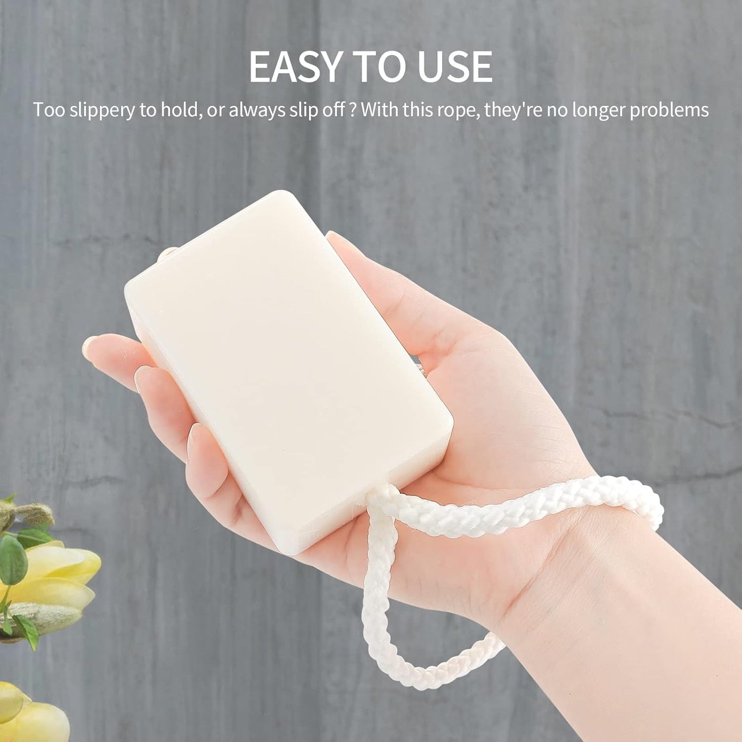 Men's Bar Soap - Natural Soap On A Rope | 4-Pack, 200g Each for Body & Face Care