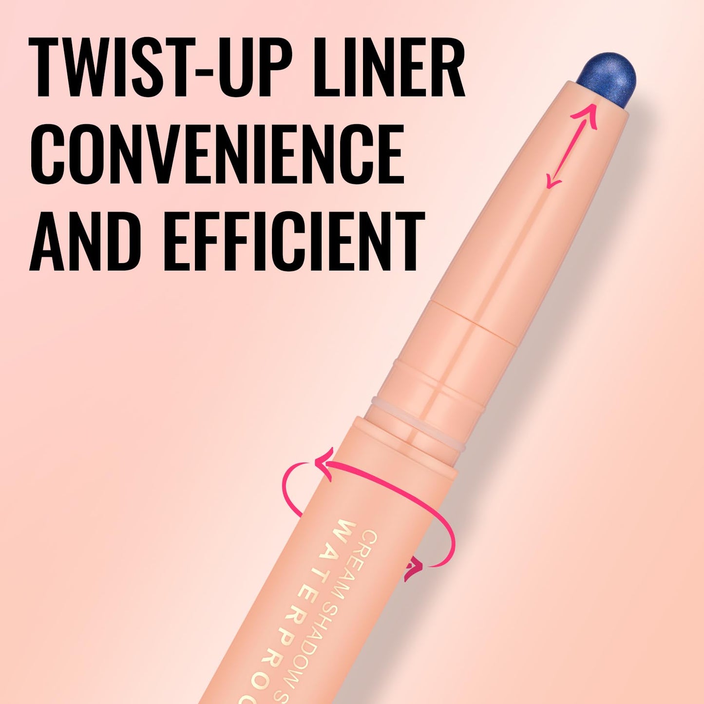 Oulac Waterproof Eye Shadow Stick Smooth and Long Lasting, Shimmering Glitter Finish, Blendable Eyes Makeup, Vegan & Cruelty-Free 1.25g, 20 Navy Velvet