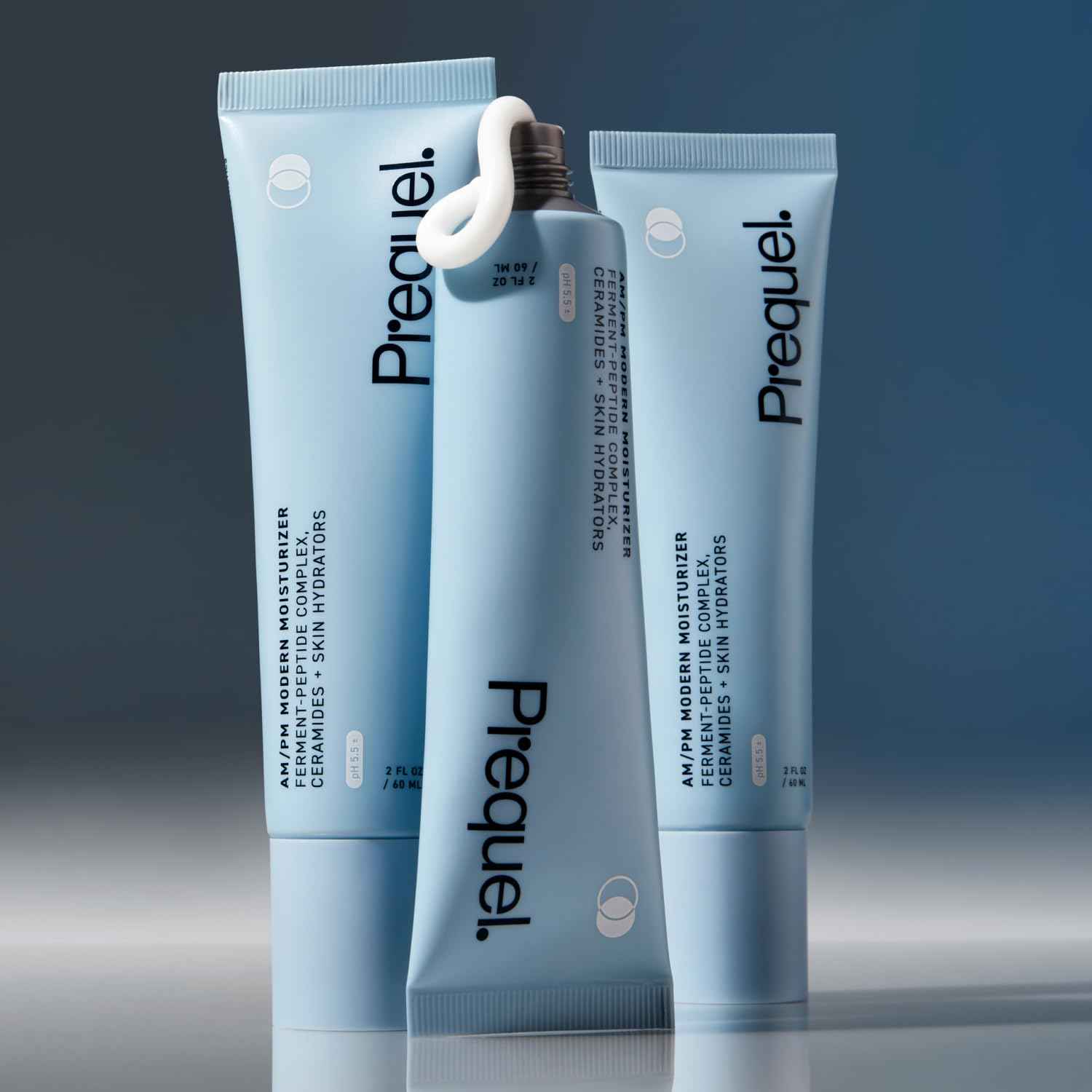 Prequel Skin AM/PM Modern Moisturizer – Hydrating Face Cream with Peptides, Ceramides & Glycerin for Dry, Sensitive, or Combination Skin – Non-Greasy Moisturizer for Barrier Support