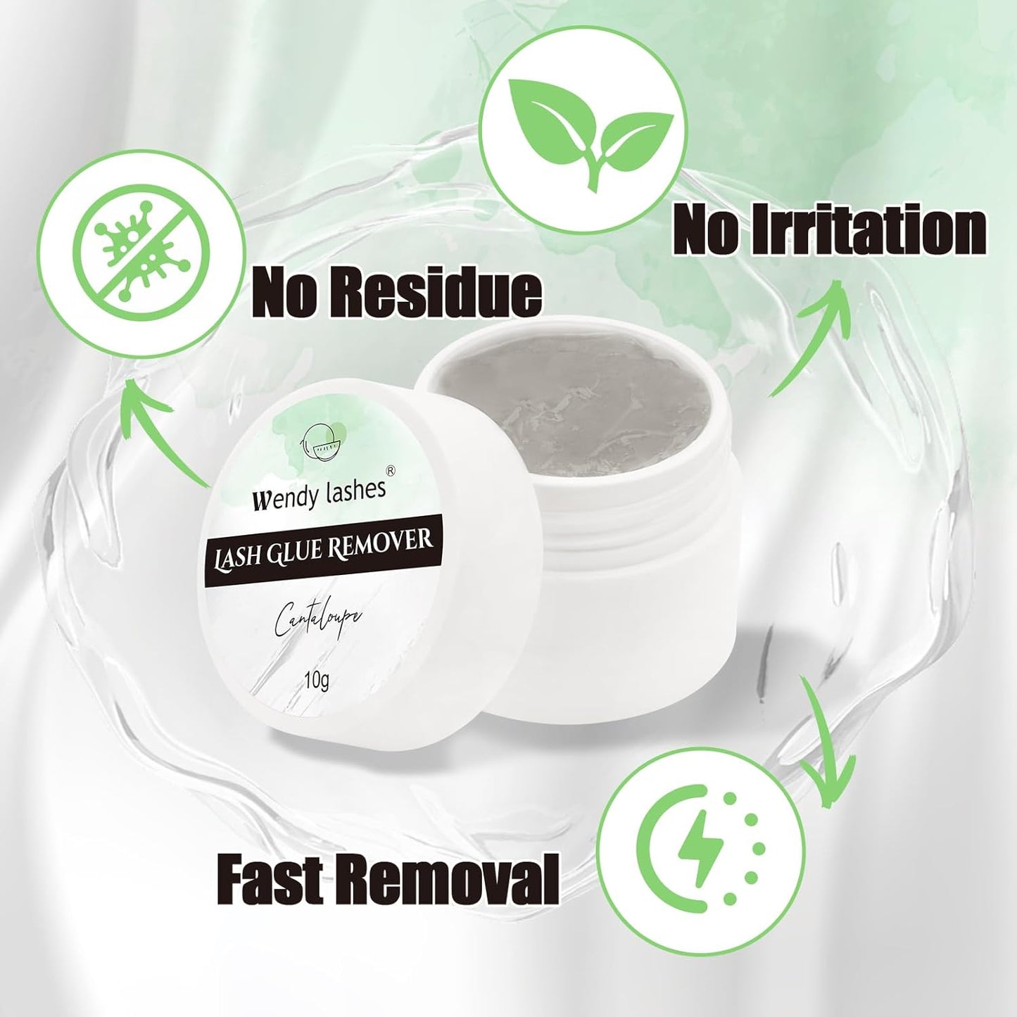 Eyelash Extension Remover - Wendy Lash Remover Cream for Cluster Glue | Grey Cantaloupe