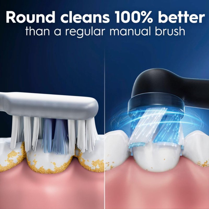 Oral-B iO Replacement Brush Heads - 5 Count Set with 4 Ultimate Clean & 1 Gum Sensitive Black