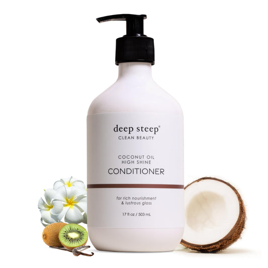 Deep Steep Argan Oil Hydrating Volume Conditioner, 17 oz – Moisturizing Conditioner with Aloe Vera, Marula Oil, Rice Protein & Glycerin – Silicone-Free, Vegan, Clean Beauty Hair Care, Silky Hair