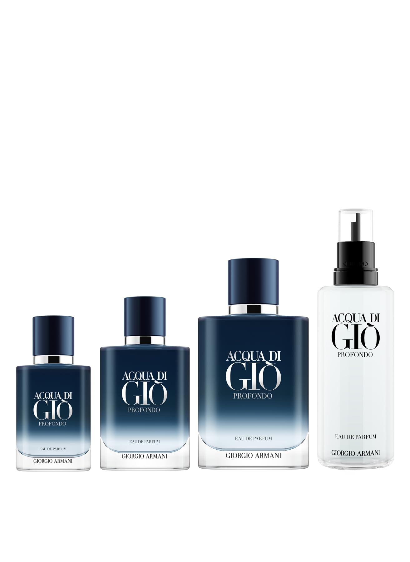 Armani Beauty – Acqua di Giò Profondo – Parfum – Cologne for Men – Fougère Aromatic & Ambery Men’s Fragrance – Bergamot, Everlasting essence, Cistus & Patchouli Notes - 3.3 Fl Oz