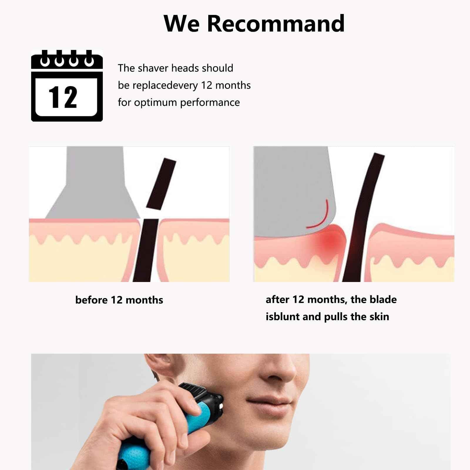 [1 Pack]Series 5 Series 6 53B Shaver Replacement Head Compatible with B-raun New Gens S5 S6 Razors,for S5 Replacement Heads 5050cs,6072cc,6090cc,6020s,6040c,5035s,5020s Etc Model