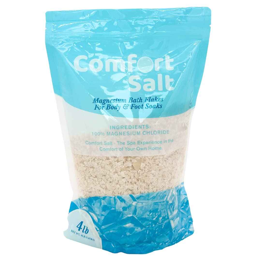 Comfort Salt | Magnesium Bath Flakes | Soak for Relaxation, Recovery, & Wellness | 4 Pound Bag