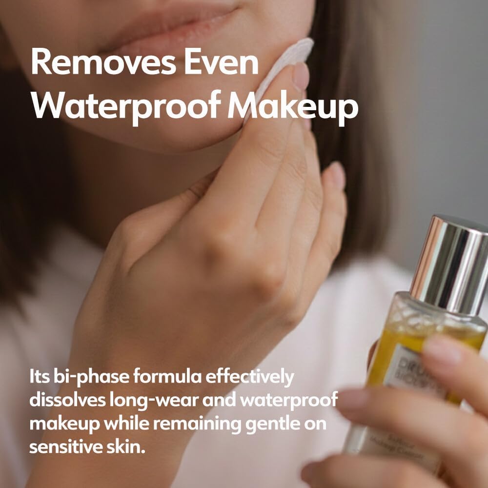 Women Makeup Remover Cleanser Care Face Cleanser for Sensitive Skin Bi-Phase mascara remover Gentle Cleanser Beauty Care Eyes,Waterproof Make Up, Dual Liquid Texture,150 ml (5.2 oz Plum Canada Made