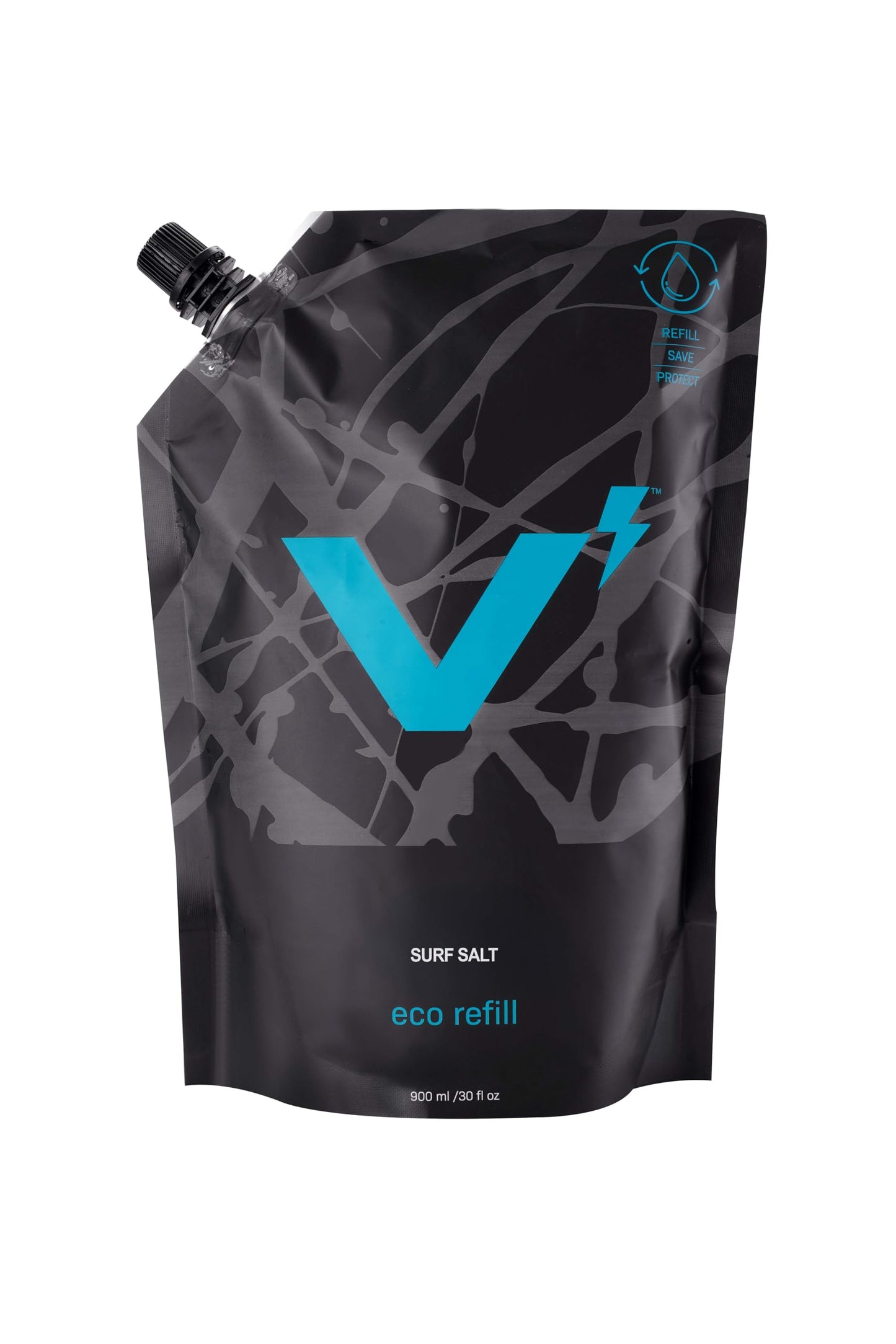 VOLT Grooming Surf Sea Salt Spray for Men, Hair & Beard Natural Volumizing Texture Spray with Activated Charcoal, Sea Kelp & Green Tea, Aerosol Free Hair Texturizer, Outback Scent Refill, 30 Fl Oz