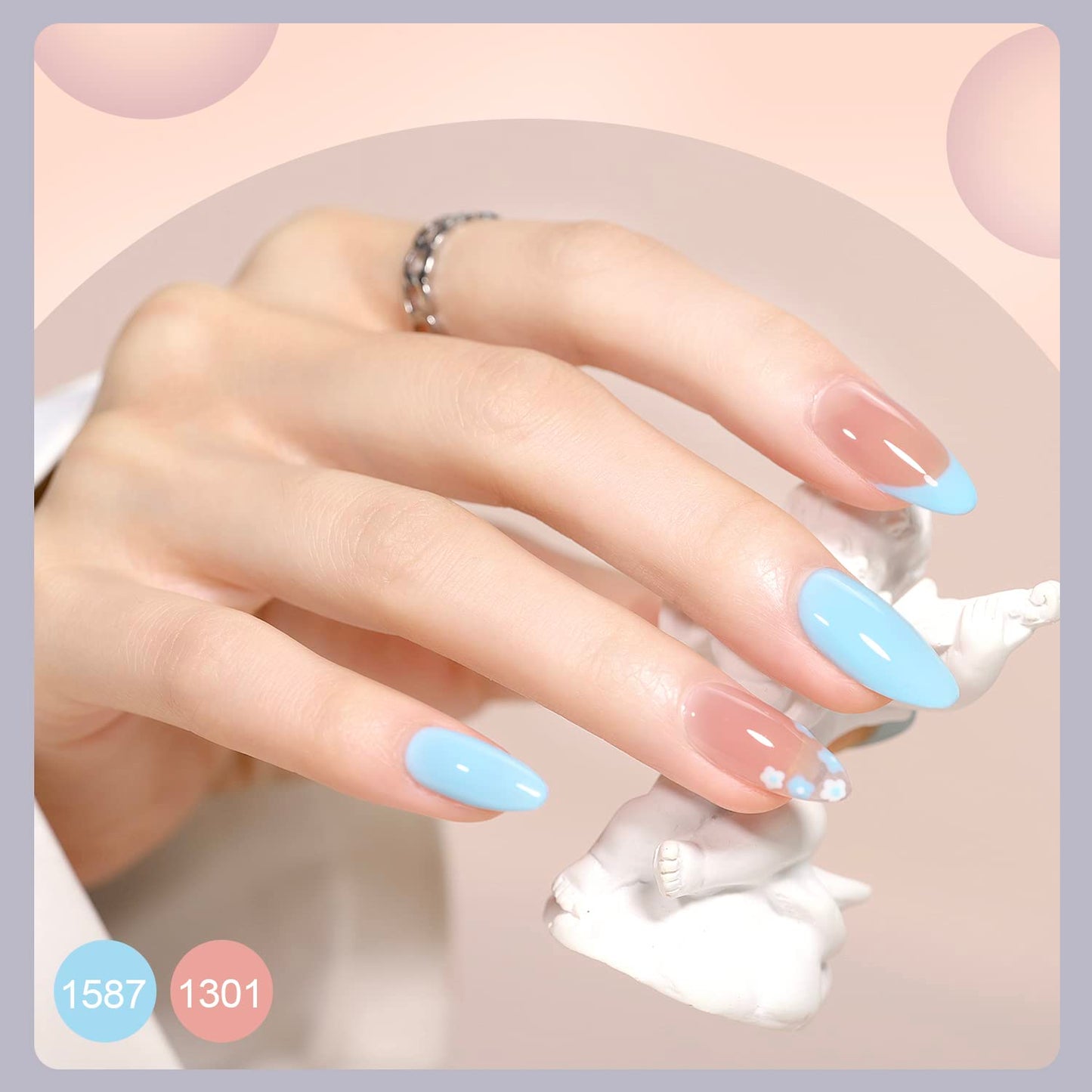 GAOY 42 Pcs Gel Nail Polish Set, 39 All Seasons Colors, UV Gel, Series-B