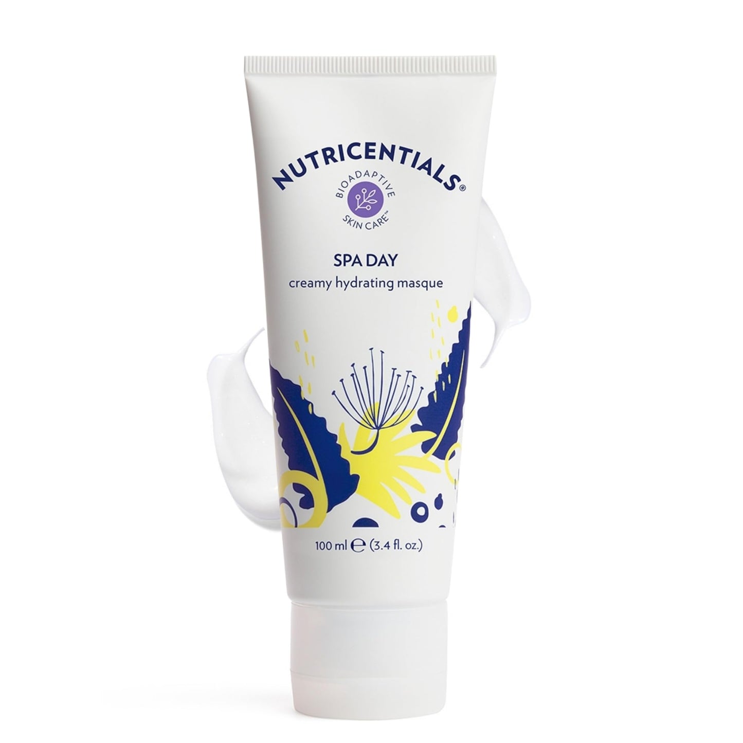 Nutricentials Spa Day Creamy Hydrating Masque 3.4 Fl. Oz - Soothe, Moisturize, and Improve Skin Tone with Cactus and Pine Cone Extracts - Nourishing Formula for Radiant and Healthy-Glowing Complexion