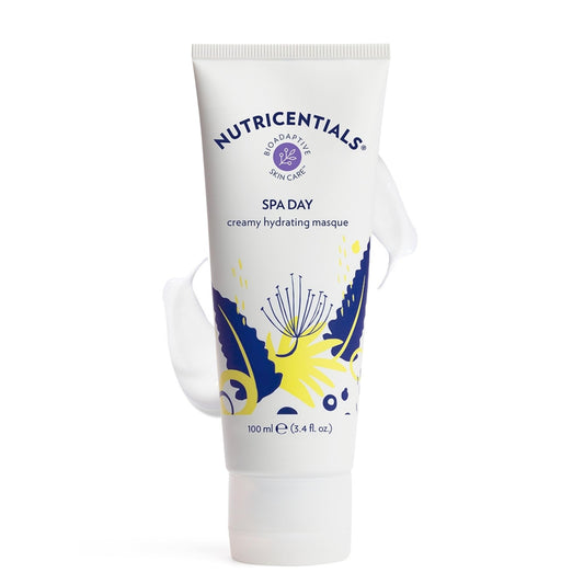 Nutricentials Spa Day Creamy Hydrating Masque 3.4 Fl. Oz - Soothe, Moisturize, and Improve Skin Tone with Cactus and Pine Cone Extracts - Nourishing Formula for Radiant and Healthy-Glowing Complexion