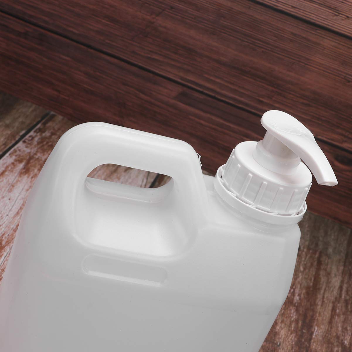 Pump Dispenser Bottles 16Oz Refillable Liquid Storage Containers with Anti-Leak Gasket and Mechanical Spring Press 2 Pack for Cosmetic and Chemical Use