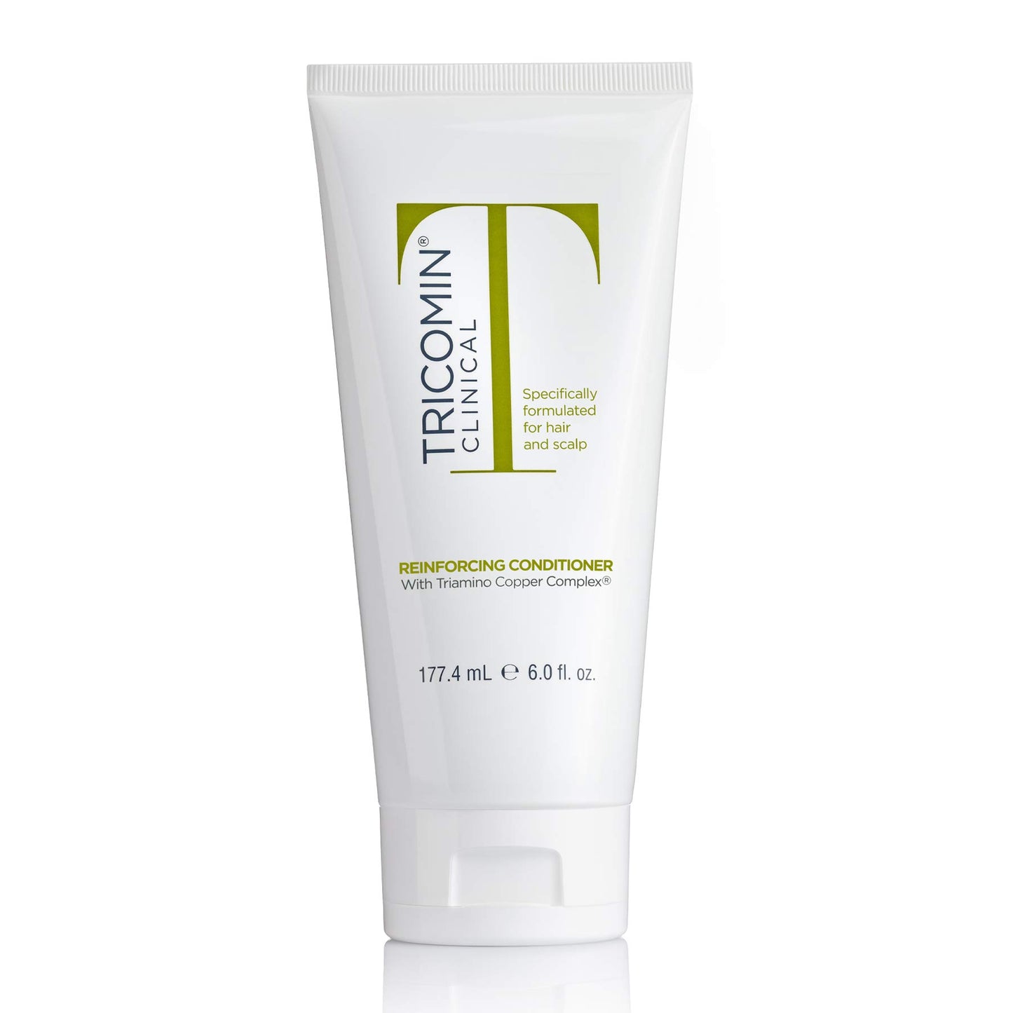 NEOVA Tricomin Reinforcing Conditioner- moisture-rich formula. Reinforce and strengthen hair to minimize strand breakage and split ends