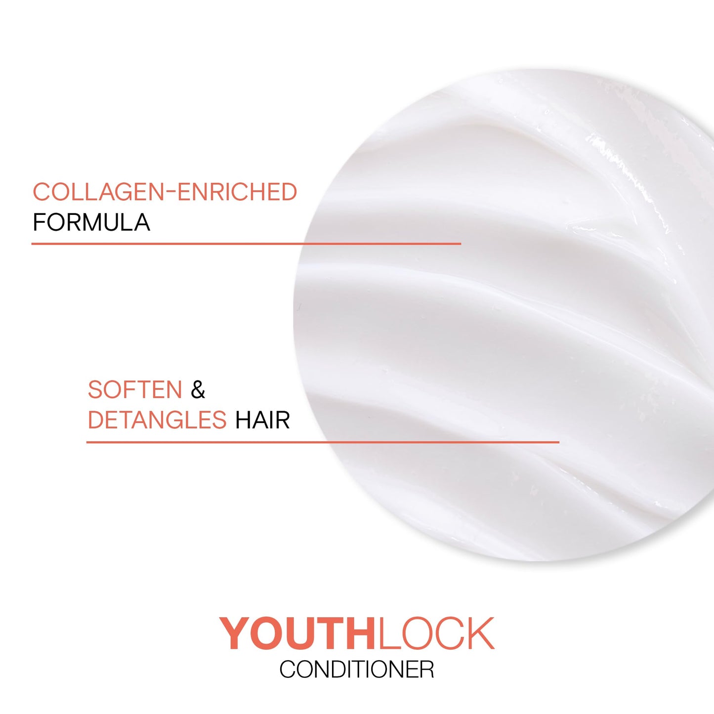 Joico YouthLock Conditioner Formulated With Collagen | Youthful Body & Bounce | Reduce Breakage & Frizz | Soften & Detangle Hair | Boost Shine | Sulfate Free | With Arginine | 33.8 Fl Oz