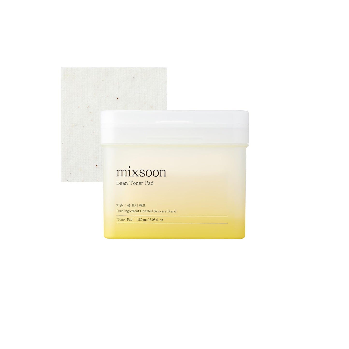 mixsoon Bean Toner Pad,Moisturizing, Elasticity,Exfoliation, Bean Extracts, Cotton Pad (180ml/6.08fl.oz/70 Sheets)
