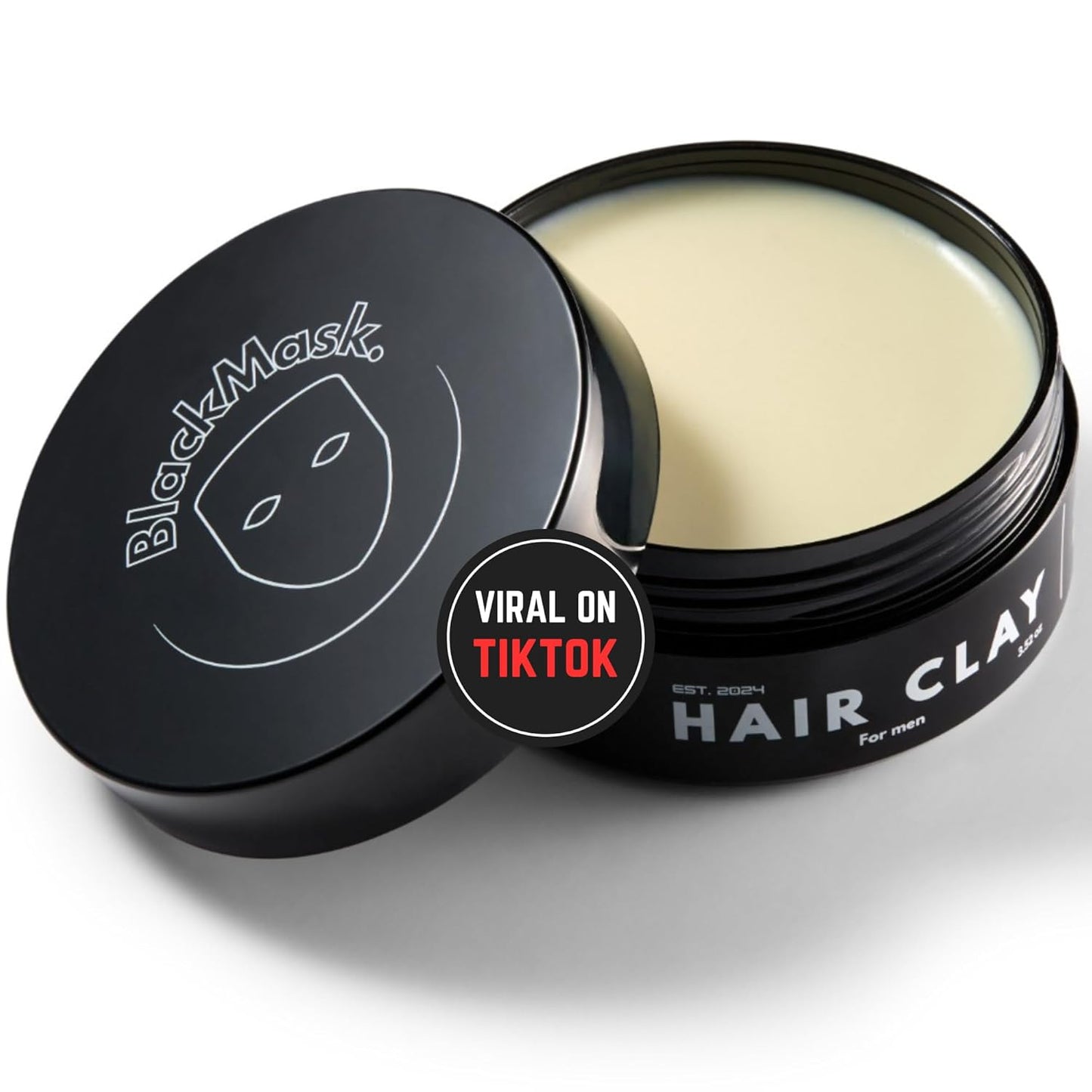 Hair Clay for Men - Matte Finish with Strong Hold | Adds Texture & Volume (3.52 oz)