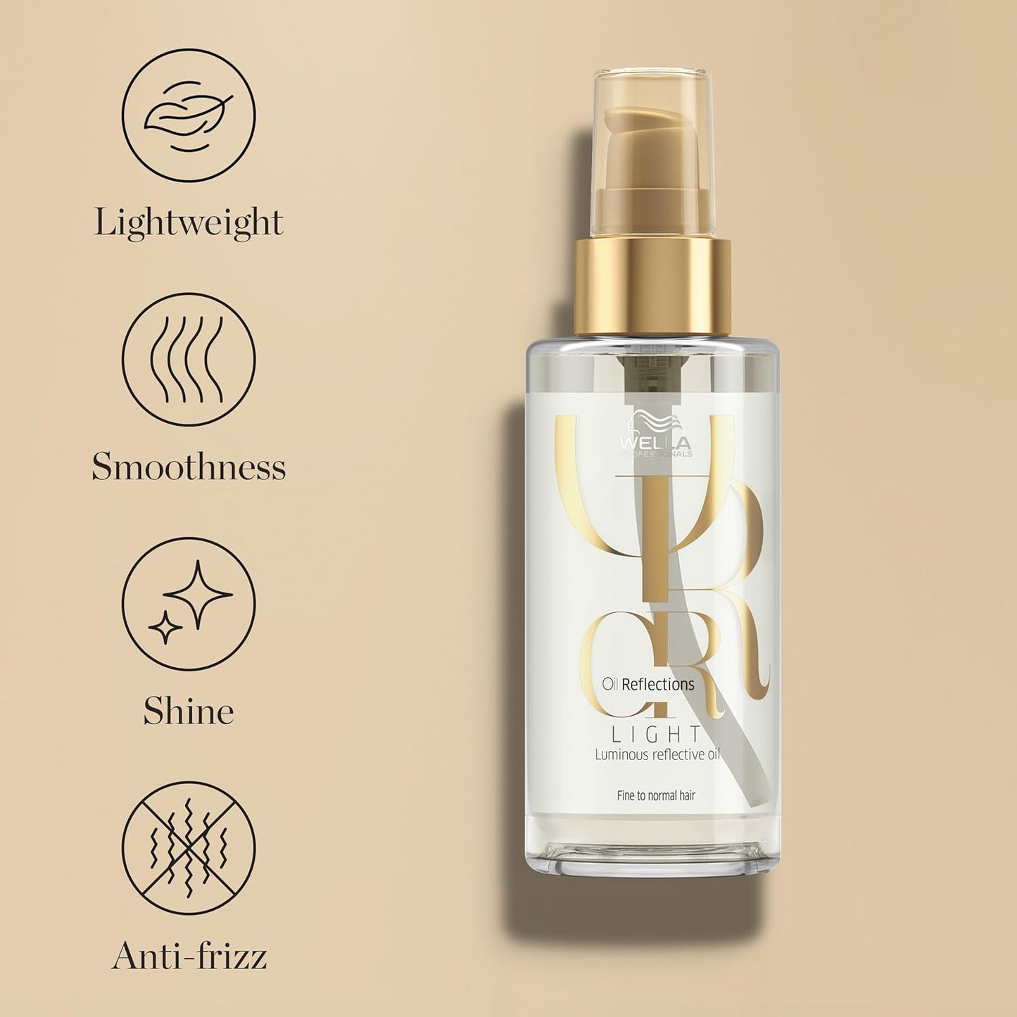 Wella Professionals Oil Reflections - Luminous Finishing Oil & Anti-Frizz Smoothing Balm Bundle for Fine to Normal Hair | Hair Care Essentials