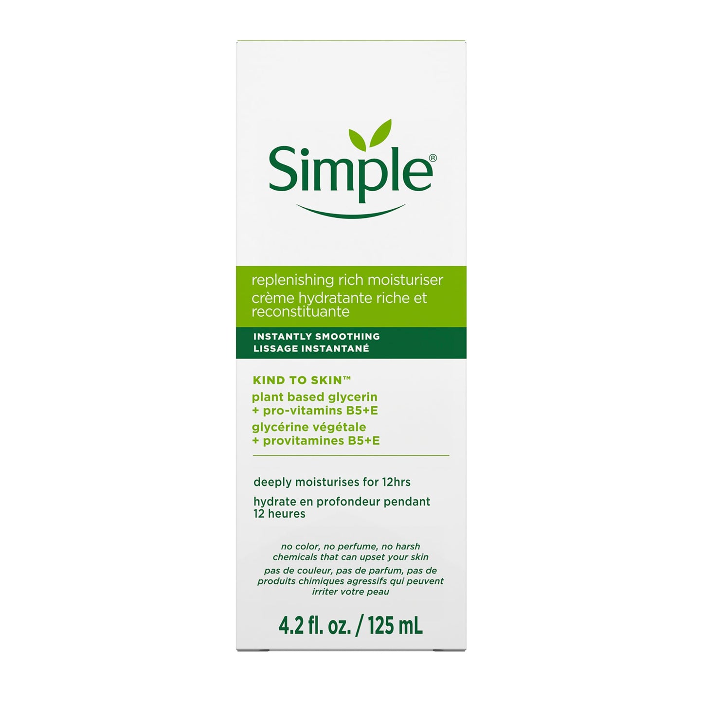Simple Kind To Skin Replenishing Rich Moisturizer - Face Cream Nourishes and Hydrates - Face Moisturizer with Niacinamide, Vitamins B5 and E - 6 pc