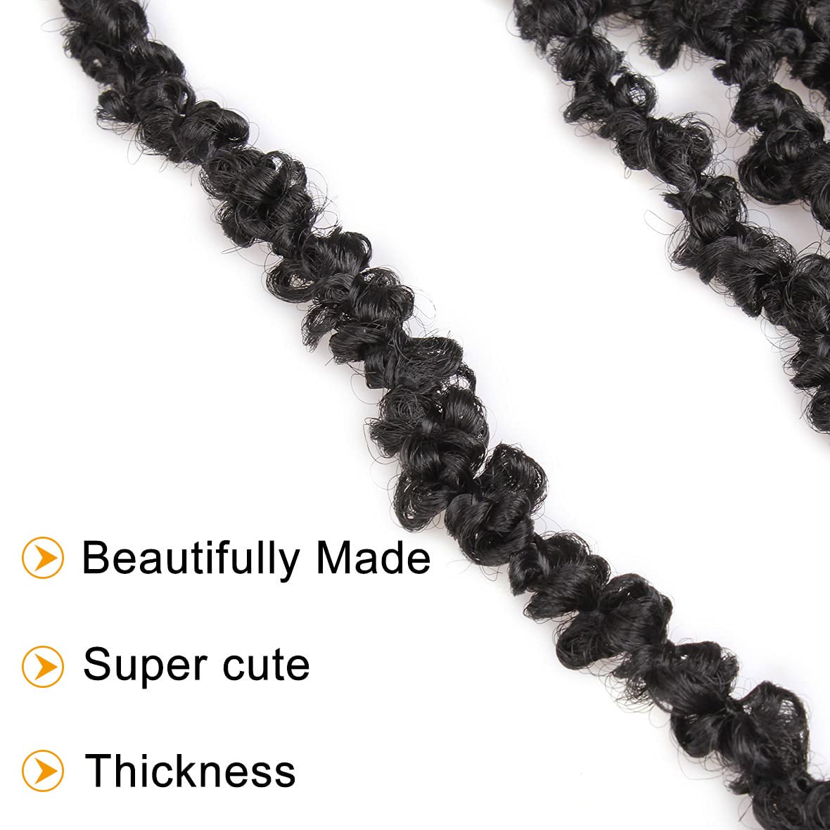 ZRQ 6 Packs Butterfly Locs Crochet Braids Hair Extensions 30 Inch Long Distressed Faux Locs Black Goddess Locs Crochet Hair Pre-looped Synthetic Soft Locs For Women 1B#