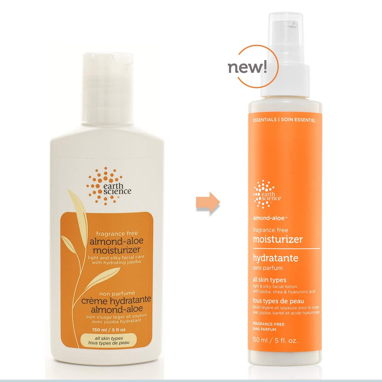 Earth Science - Fragrance-Free Almond-Aloe Moisturizer, 2 Pack (5 fl. oz.)