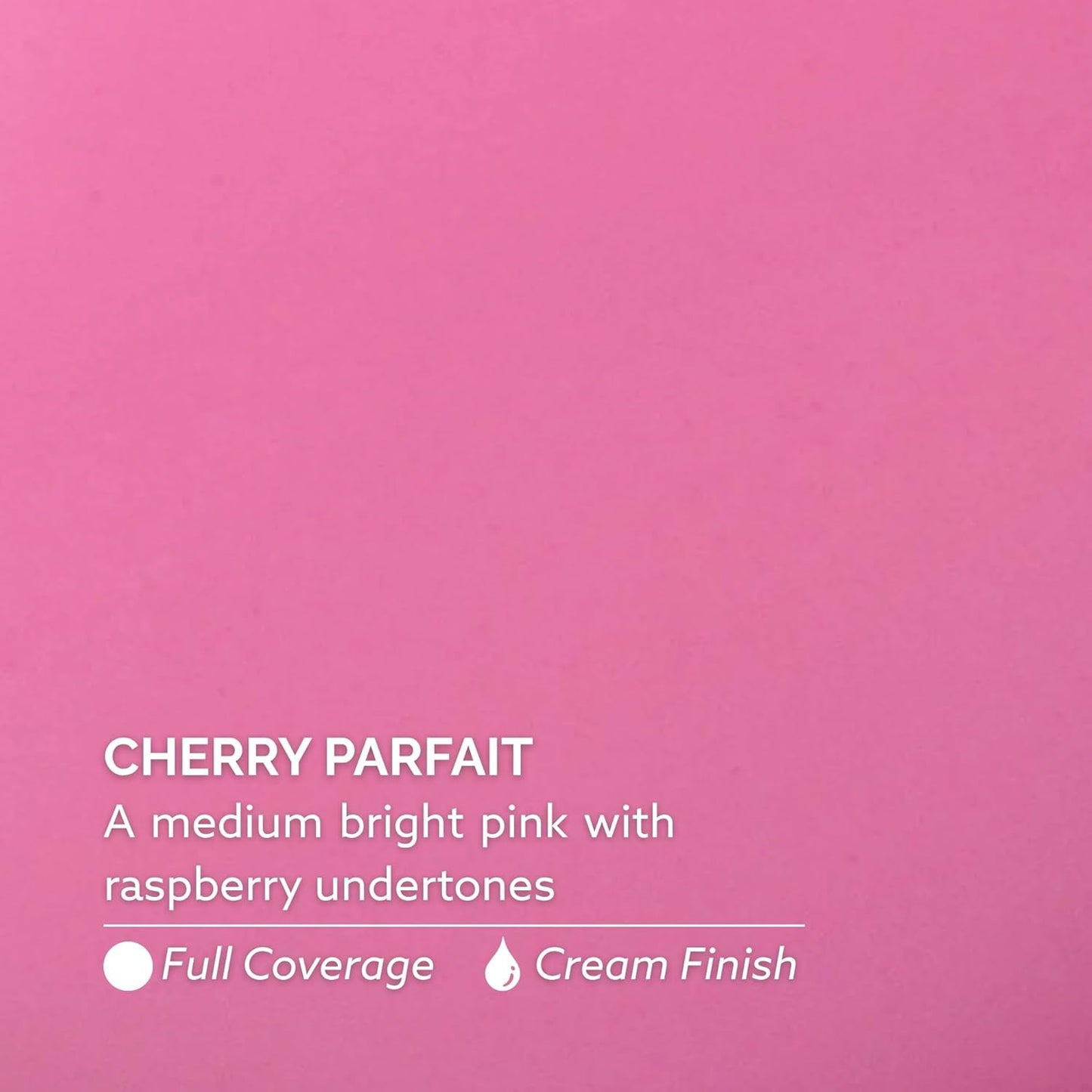 Dazzle Dry Nail Lacquer - Cherry Parfait | Bright Pink Cream Polish with Raspberry Undertones (0.5 fl oz)