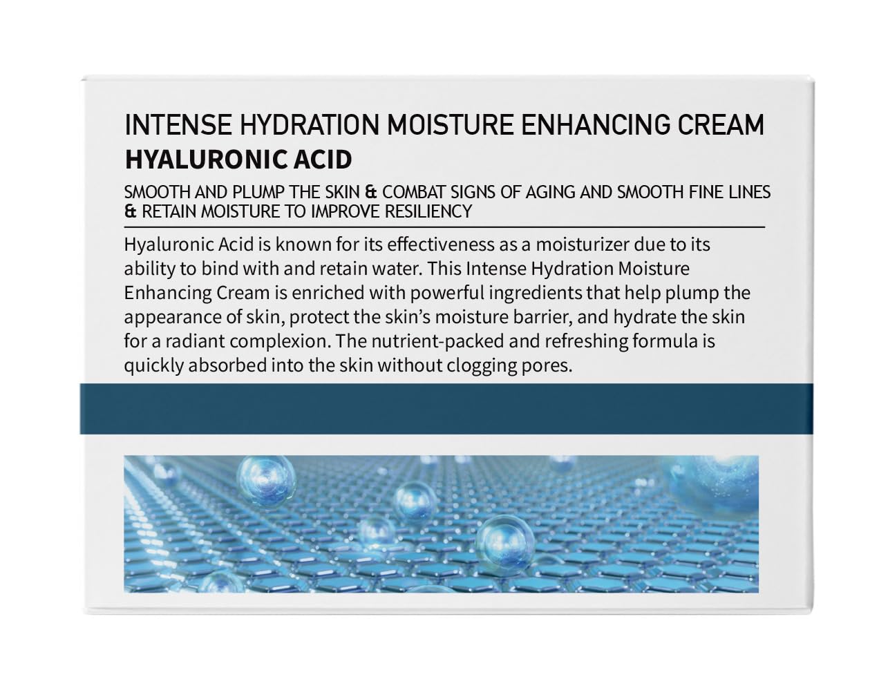 CLARA'S NEW YORK | Vegan Hyaluronic Acid Facial Cream | with Panthenol, Shea Butter | Intense Hydration Moisture Enhancing Smooth, Plump, Rich | Non-sticky, Fast-absorbing Formula | 50ml MADE IN US