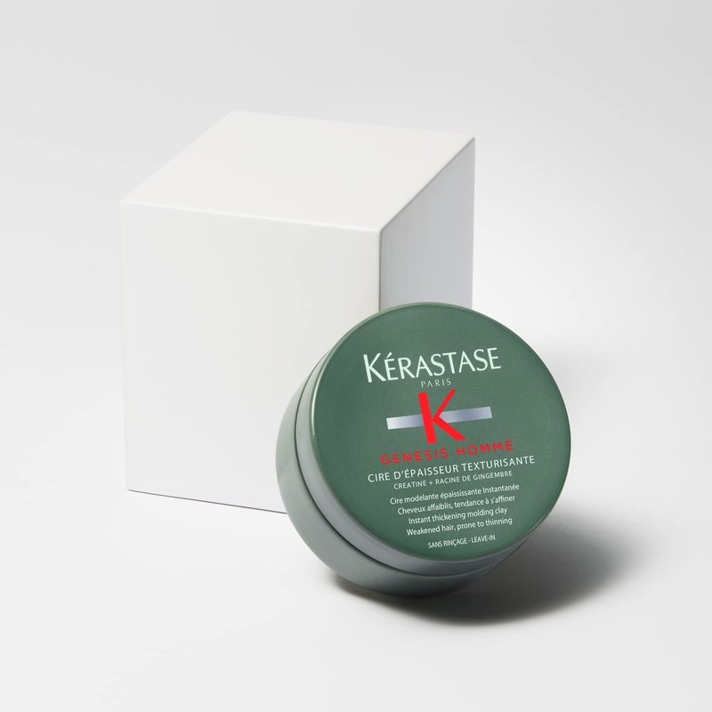 Kerastase Genesis Homme Cire d'Epaisseur Texturisante Light Hold Wax Pomade For Men, Provides Texture & Thickness, For Weakened Hair, 2.5 Fl Oz