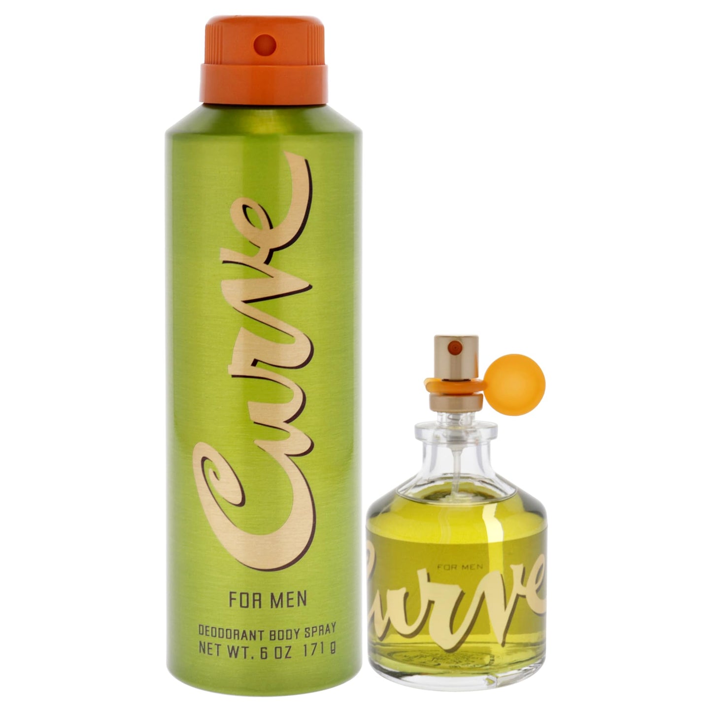 Curve Men's Cologne Fragrance Set, Cologne Spray & Deodorant, Casual Day or Night Scent, Curve for Men, 2 Piece Set, 2.5 fl. oz