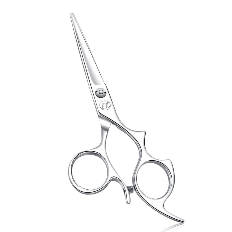 Moontay 6.0" Hair Cutting Shears with Large Finger Holes, Professional Barber Stylist Scissors, Salon Hair Cutting Scissors, 440C Japanese Stainless Steel, Silver