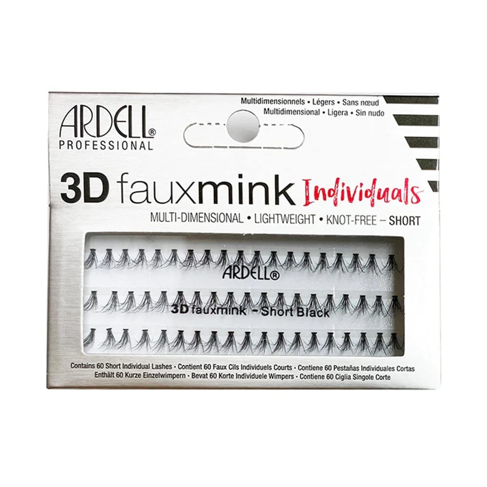 3D Faux Mink Individuals Short (Pack of 2)