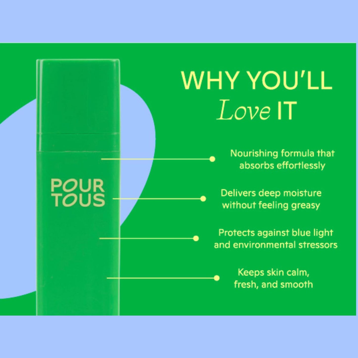 Pour Tous Facial Moisturizer (1.7 floz) | Nourishing Face Lotion w/MCT Oil & Cucumber | Safe Plant-Based Skincare For Tweens Teen & Young Adult Skin