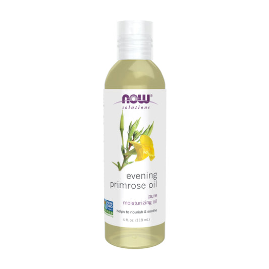 NOW Solutions, Evening Primrose Oil, Pure Moisturizing Oil, with Essential Fatty Acids 4-Ounce