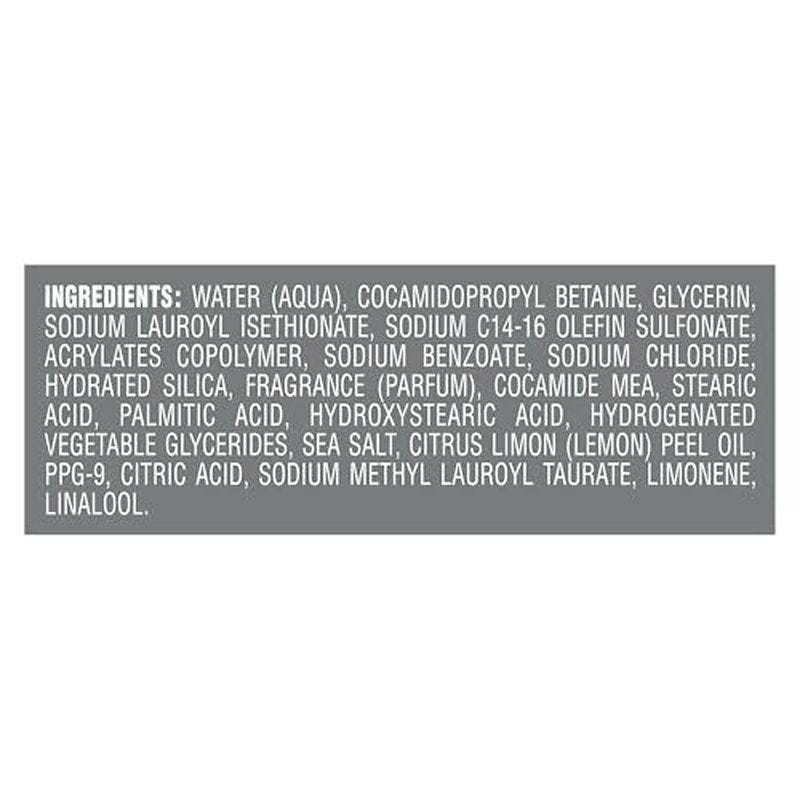 DOVE MEN + CARE Body and Face Wash Exfoliating Sea Salt + Citrus 4 count for Men, with 24-Hour Nourishing Micromoisture Technology 18 fl oz