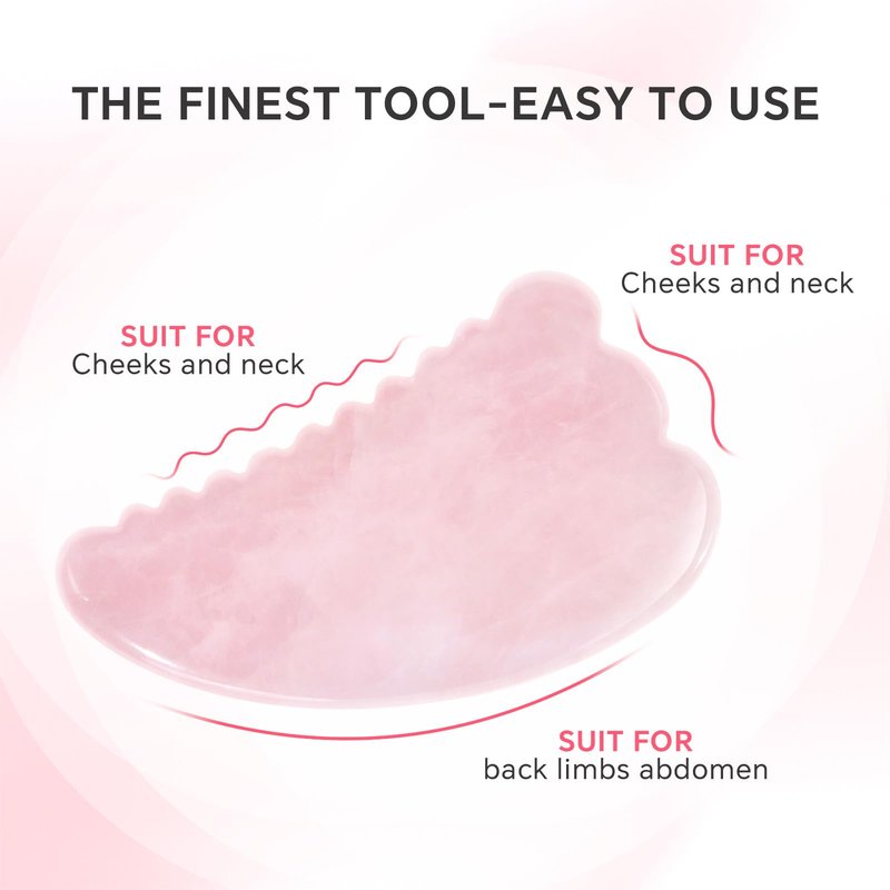 MERIDESSA Jade Roller & Gua Sha Set for Face – 4PCS Natural Facial Massage Tools Kit, Lymphatic Drainage Beauty Set for Depuffing, Skin Firming & Relaxation – Self Care & Gift Ready