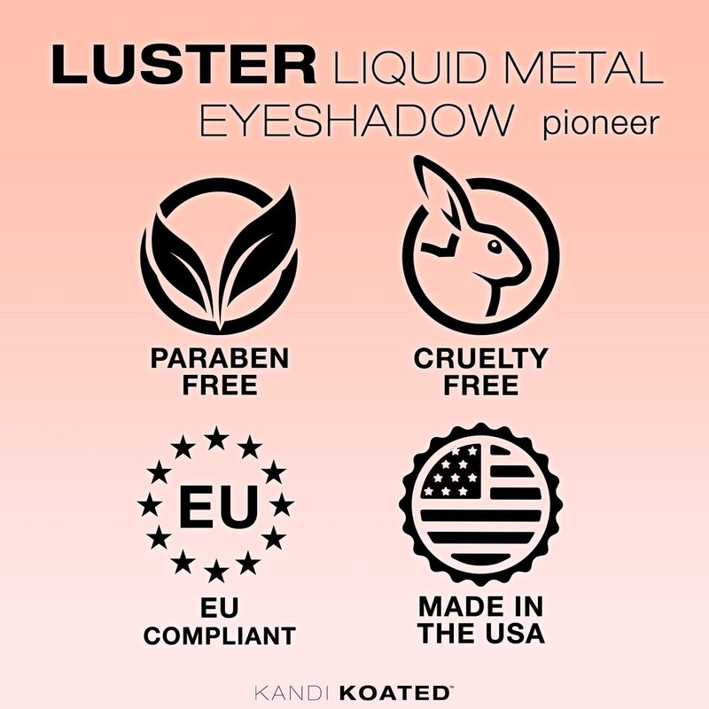 Kandi Koated Luster Liquid Metal Eyeshadow [Pioneer] Liquid Eye Paint with Shimmery Finish | Rich Colors, Paraben-Free, Cruelty-Free Eyeshadow | Beauty & Makeup
