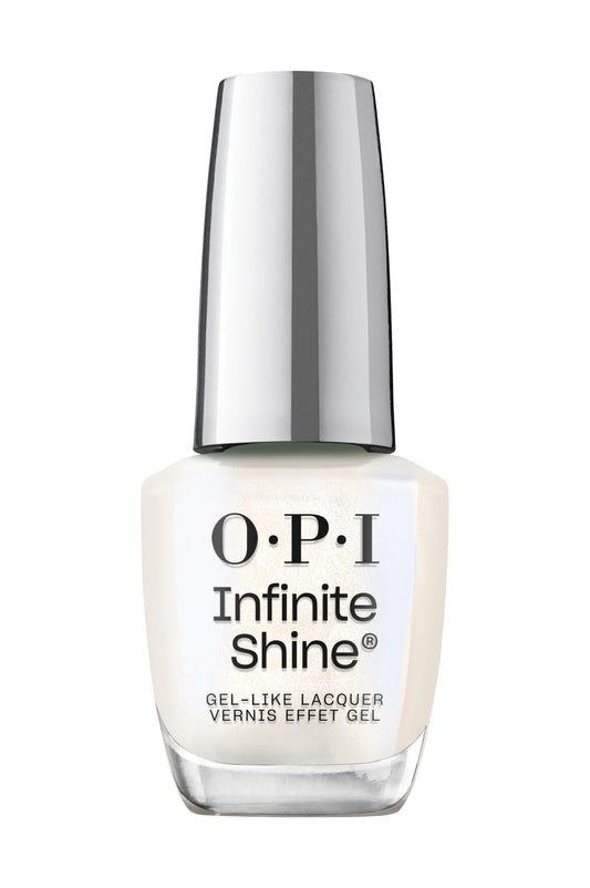 OPI Infinite Shine Shimmer Takes All | Sheer Soft White Shimmer Long Wear Gel Like Nail Polish | Vegan, Long Lasting, Streak Free
