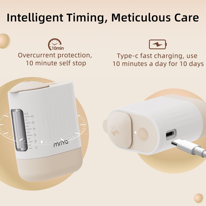 mriya 2 in 1 Electric Hair Treatment Applicator and Massager Brush for Hair Growth, Essential Oil and Serum Application
