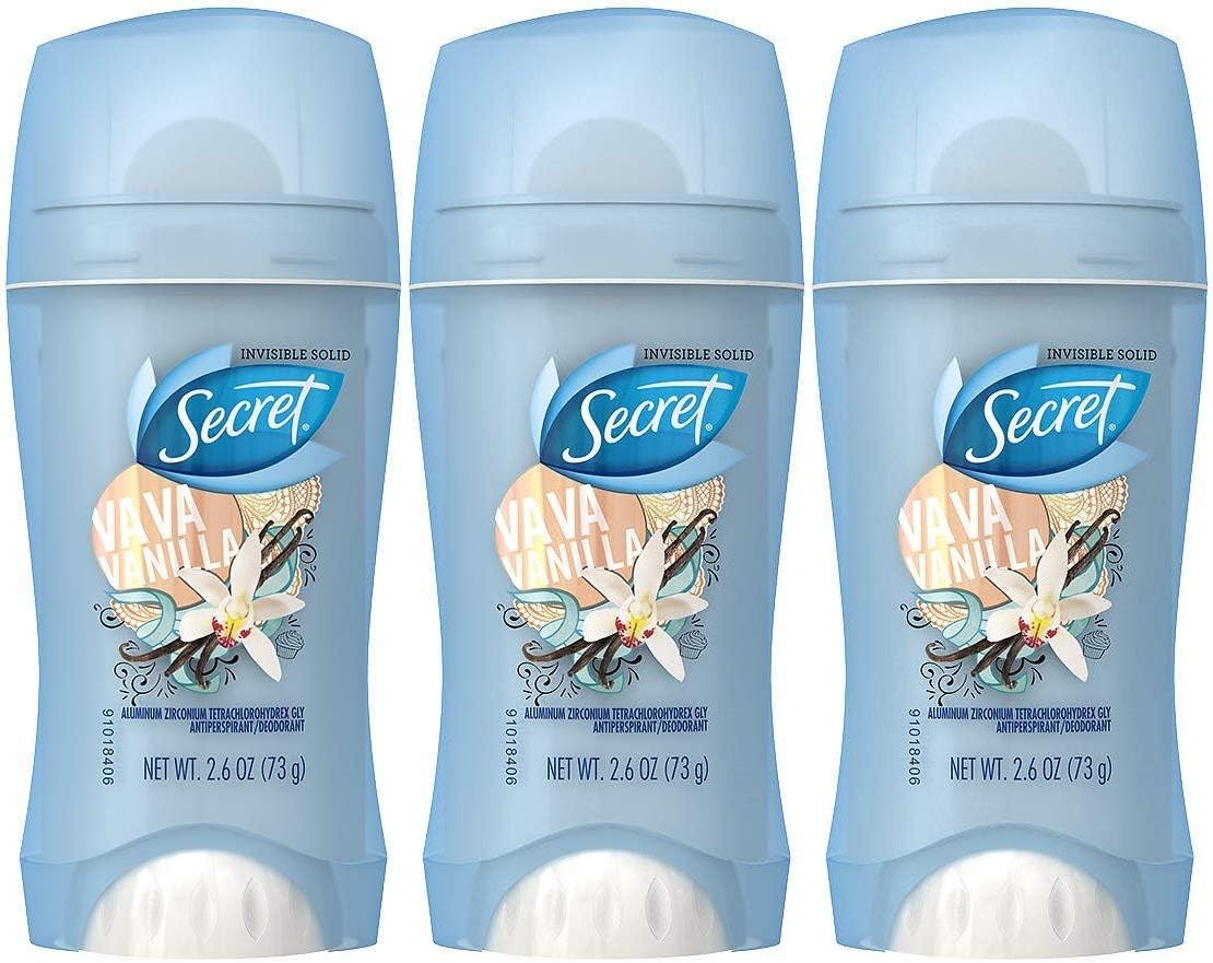 Va Va Vanilla Invisible Solid Antiperspirant & Deodorant - 2.6 Oz | Long-Lasting Protection (Pack of 3)
