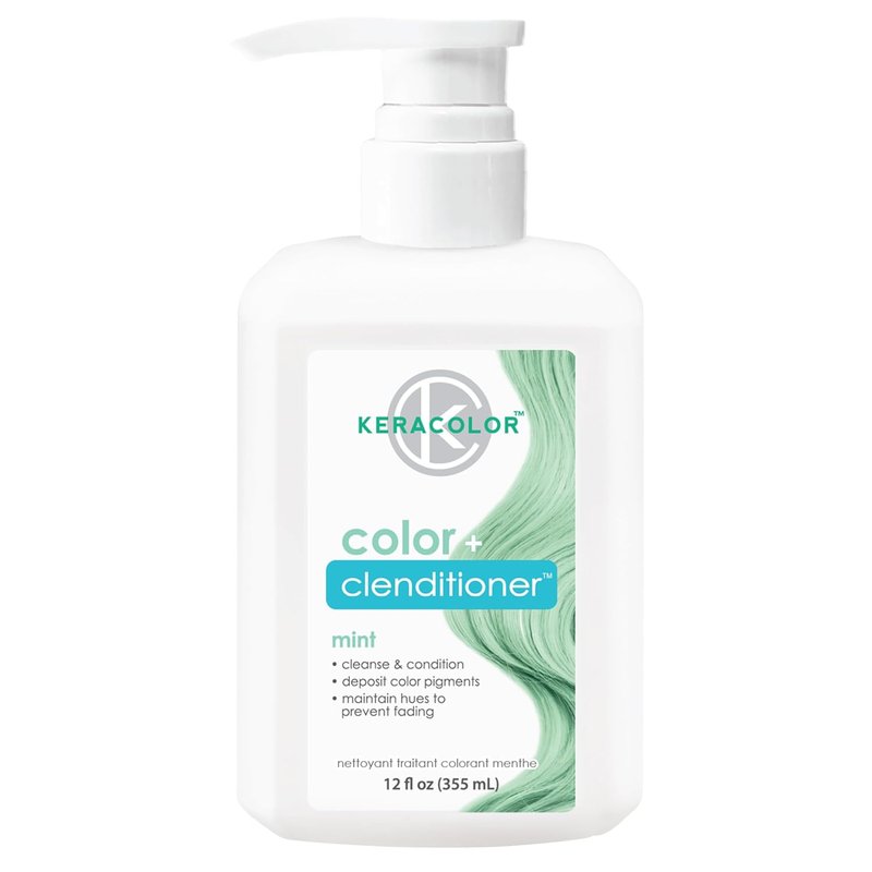 Keracolor Color + Clenditioner - 3-in-1 Color-Depositing Conditioner | Semi-Permanent Hair Color, 12 Fl Oz, 23 Shades