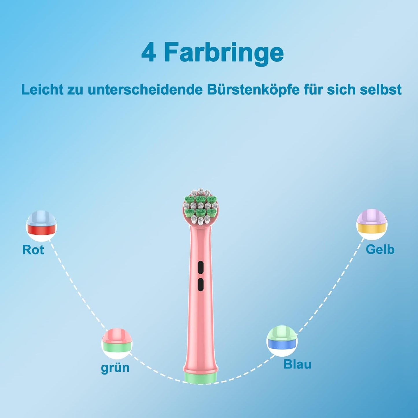 Kids Replacement Toothbrush Heads - Extra Soft for Gentle Care | Compatible with Braun Oral-B | 8 Count, Ages 3-12