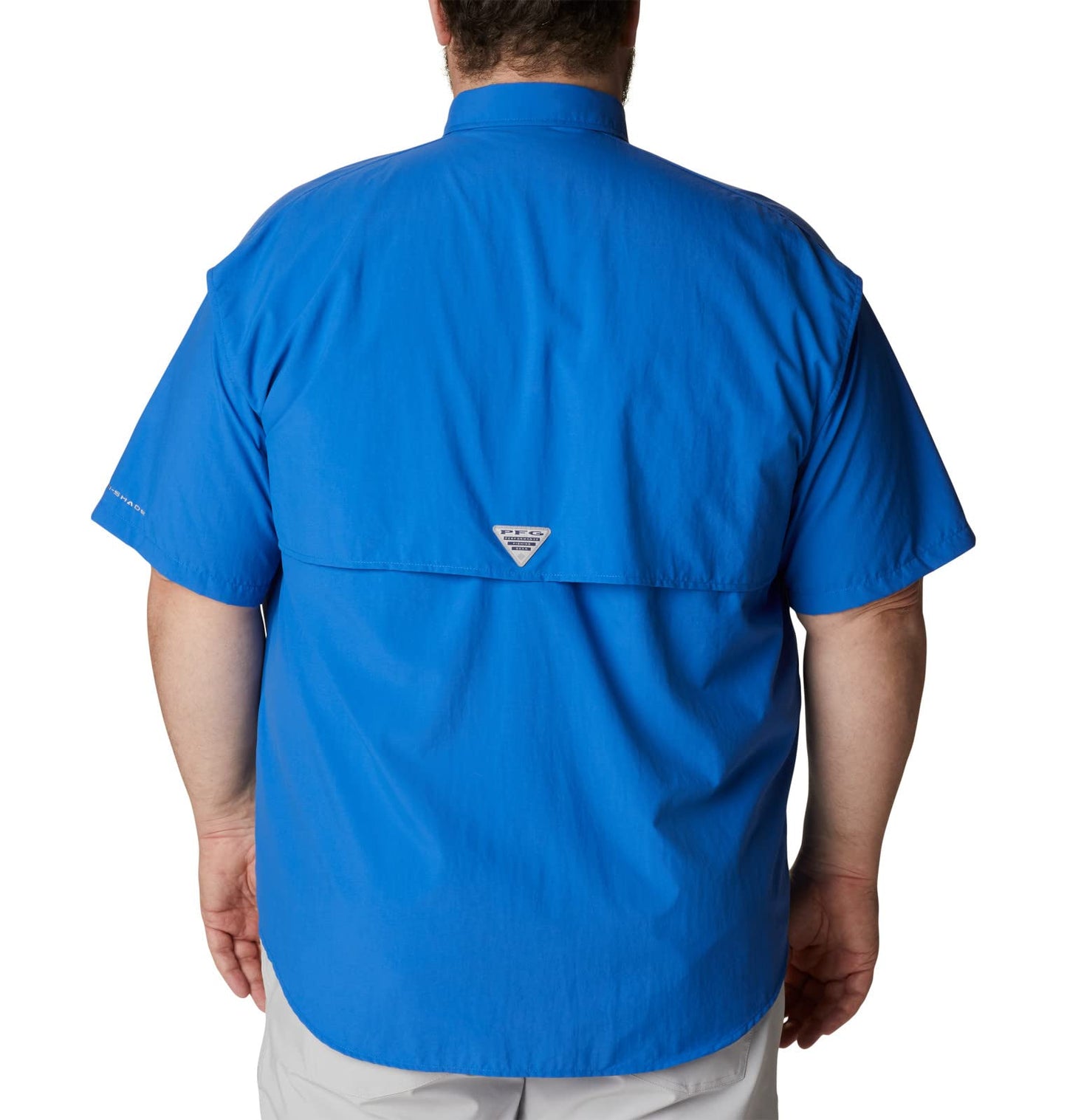 Columbia Men's Bahama II UPF 30 Short Sleeve PFG Fishing Shirt, Vivid Blue, Small
