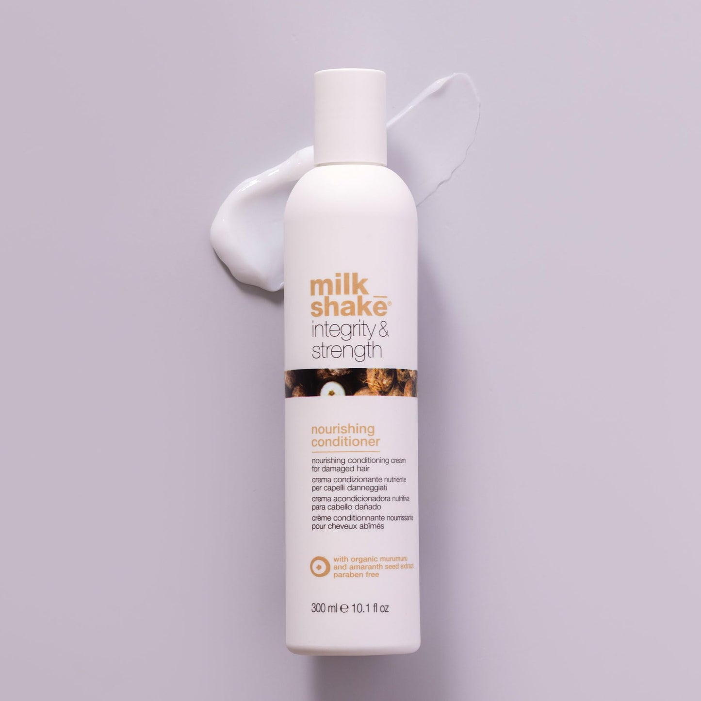milk_shake Integrity & Strength Conditioner | Strengthening conditioner for dry, damaged hair | with amaranth seed extract & muru muru butter to nourish, fortify and protect hair, 10.1 fl oz / 300 mL