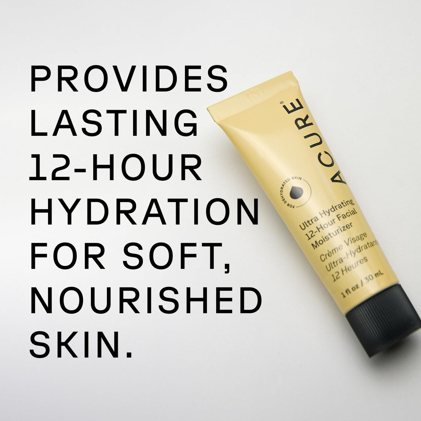 Acure Ultra Hydrating 12 Hour Facial Cream - Intense Face Moisturizer for Women & Men, Hydrating Lotion to Tone & Repair Dry Skin with Ashwagandha, Holy Basil, Antioxidants, Vegan - 1.7 fl oz (2 Pack)